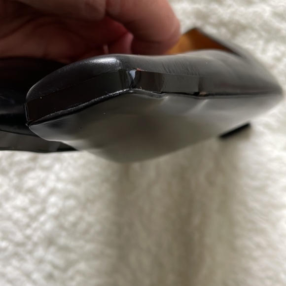 DKNY Leather Sean-40MM Pump In Black Size-8 1/2 NWT - Picture 12 of 14